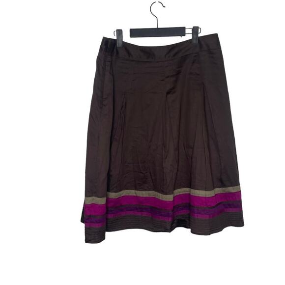 East 5th Skirt Womens Skirt Size 16 Brown Lined Knee Length Casual Wear - Picture 2 of 13